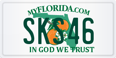 FL license plate SKS46