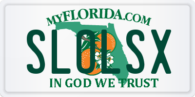 FL license plate SLOLSX