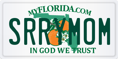 FL license plate SRRYMOM