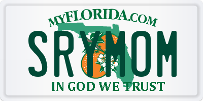 FL license plate SRYMOM