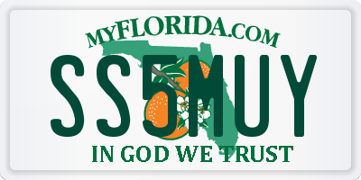 FL license plate SS5MUY