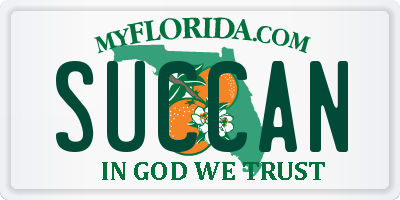 FL license plate SUCCAN