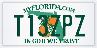 FL license plate T13ZPZ