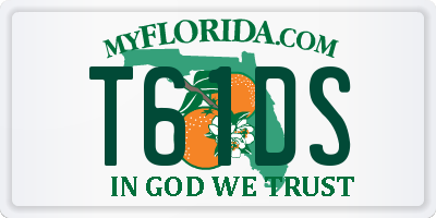 FL license plate T61DS