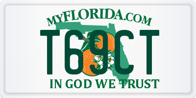 FL license plate T69CT