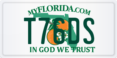 FL license plate T76DS