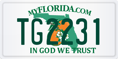 FL license plate TG2231