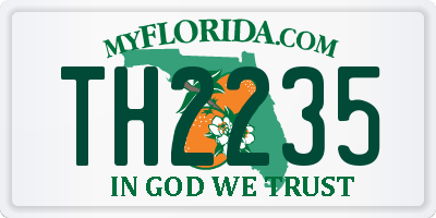 FL license plate TH2235