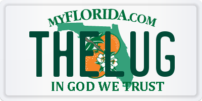 FL license plate THELUG