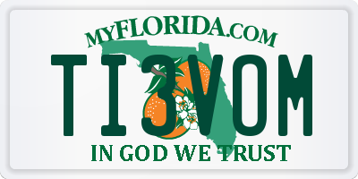 FL license plate TI3VOM