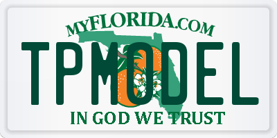 FL license plate TPM0DEL