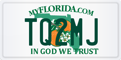 FL license plate TQ2MJ