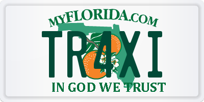 FL license plate TR4XI