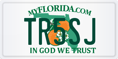 FL license plate TR5SJ