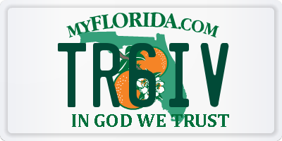 FL license plate TR6IV