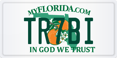 FL license plate TR7BI