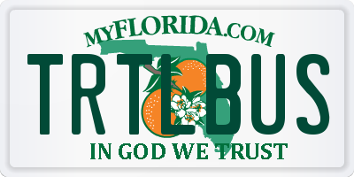 FL license plate TRTLBUS