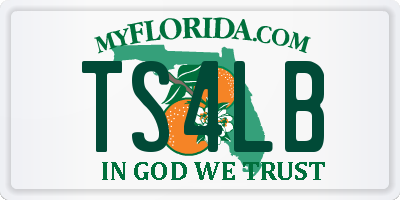 FL license plate TS4LB