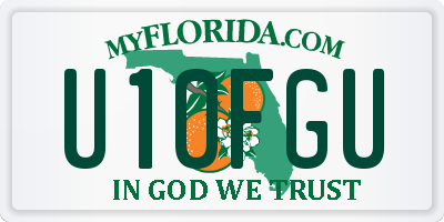 FL license plate U10FGU