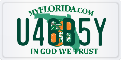 FL license plate U46B5Y