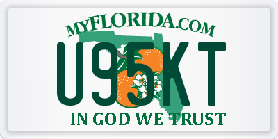 FL license plate U95KT