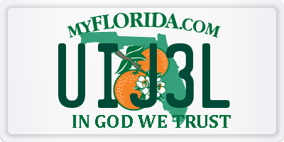 FL license plate UIJ3L