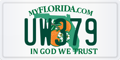 FL license plate UW379