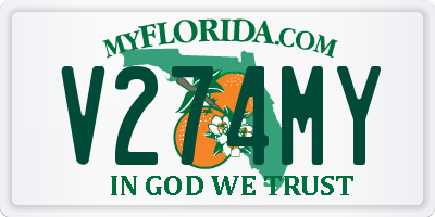FL license plate V274MY
