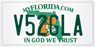FL license plate V52GLA