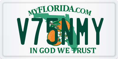 FL license plate V75NMY