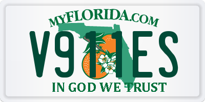 FL license plate V911ES