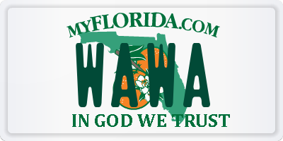 FL license plate WAWA