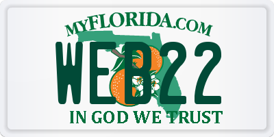 FL license plate WEB22