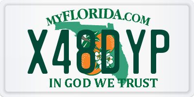 FL license plate X48DYP