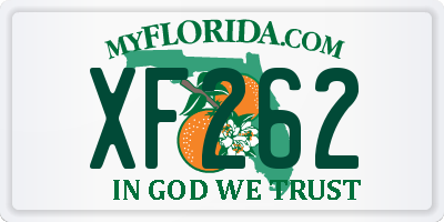 FL license plate XF262
