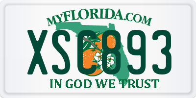 FL license plate XSC893