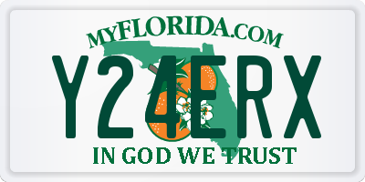 FL license plate Y24ERX