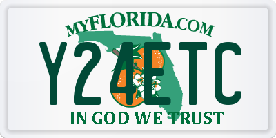 FL license plate Y24ETC
