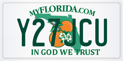 FL license plate Y27JCU