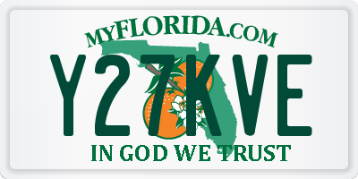 FL license plate Y27KVE