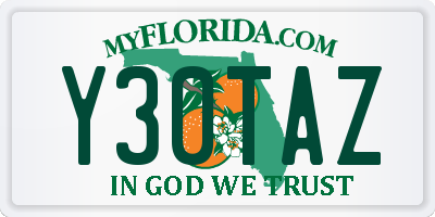 FL license plate Y30TAZ