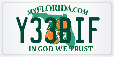 FL license plate Y33BIF