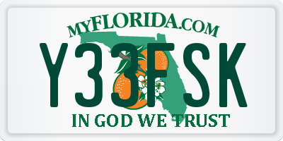 FL license plate Y33FSK