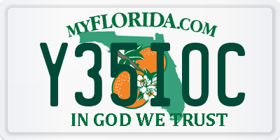 FL license plate Y35IOC