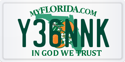 FL license plate Y36NNK