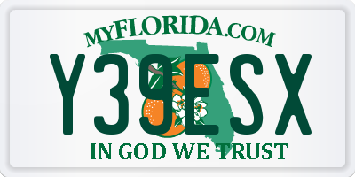 FL license plate Y39ESX