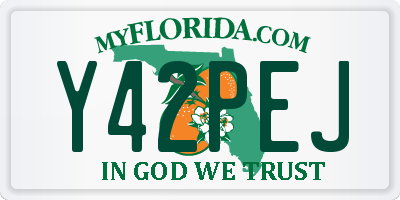 FL license plate Y42PEJ