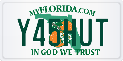 FL license plate Y45HUT