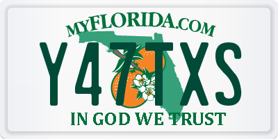 FL license plate Y47TXS