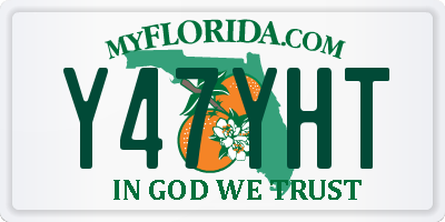 FL license plate Y47YHT